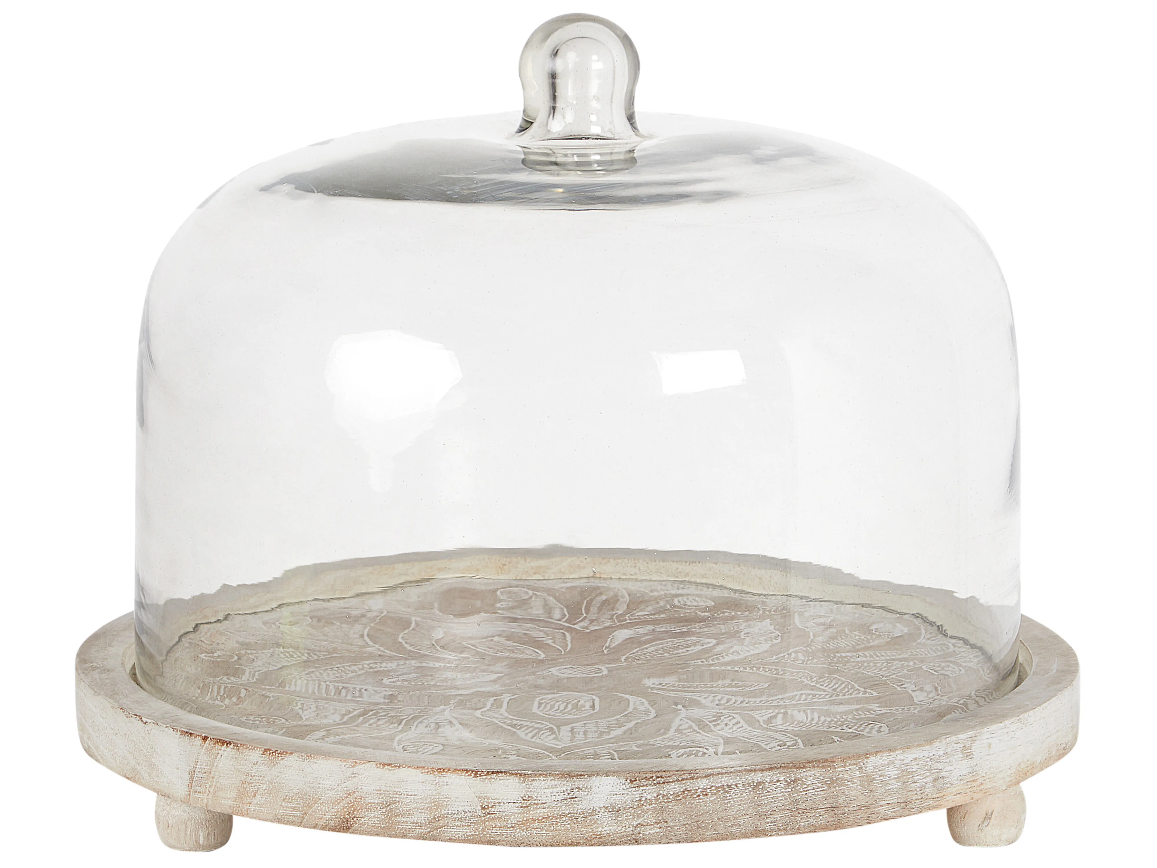 Cake Stand FAJUM Mango Wood Light Brown