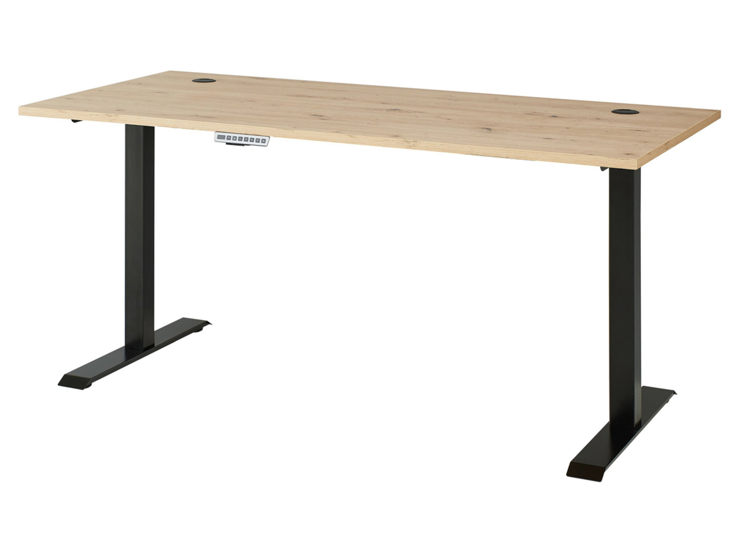 Biurko Brego 160 cm z elektryczną regulacją dąb artisan