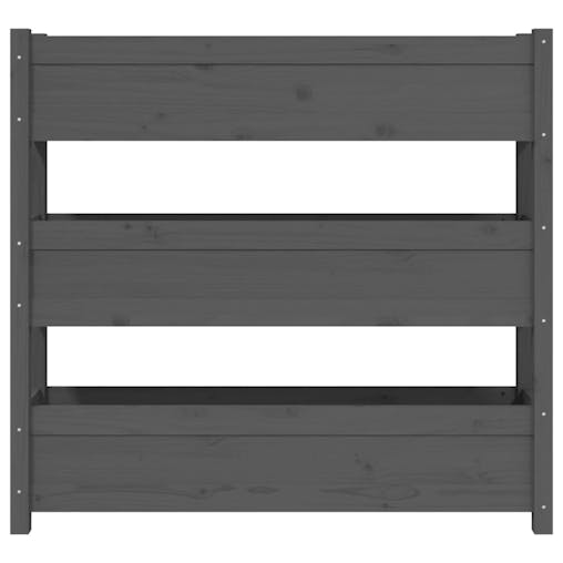 NNEVL Planter Grey 112x25x104.5 cm Solid Wood Pine