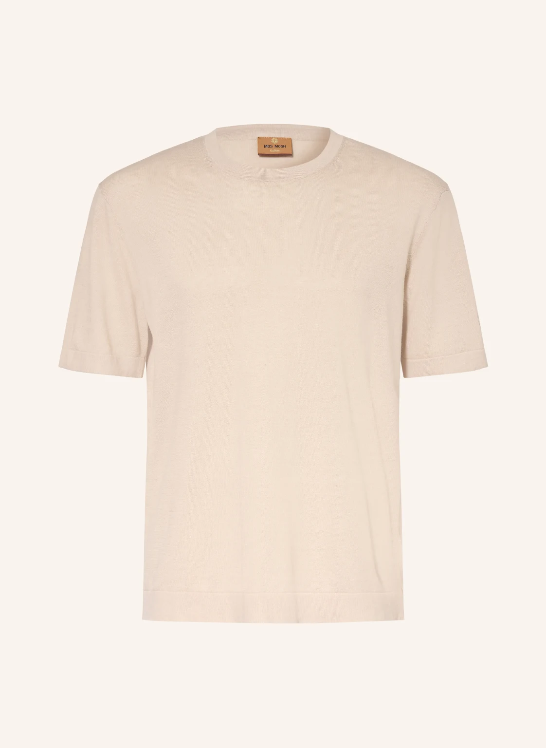 MOS MOSH Gallery Strickshirt MMGCROWE mit Leinen