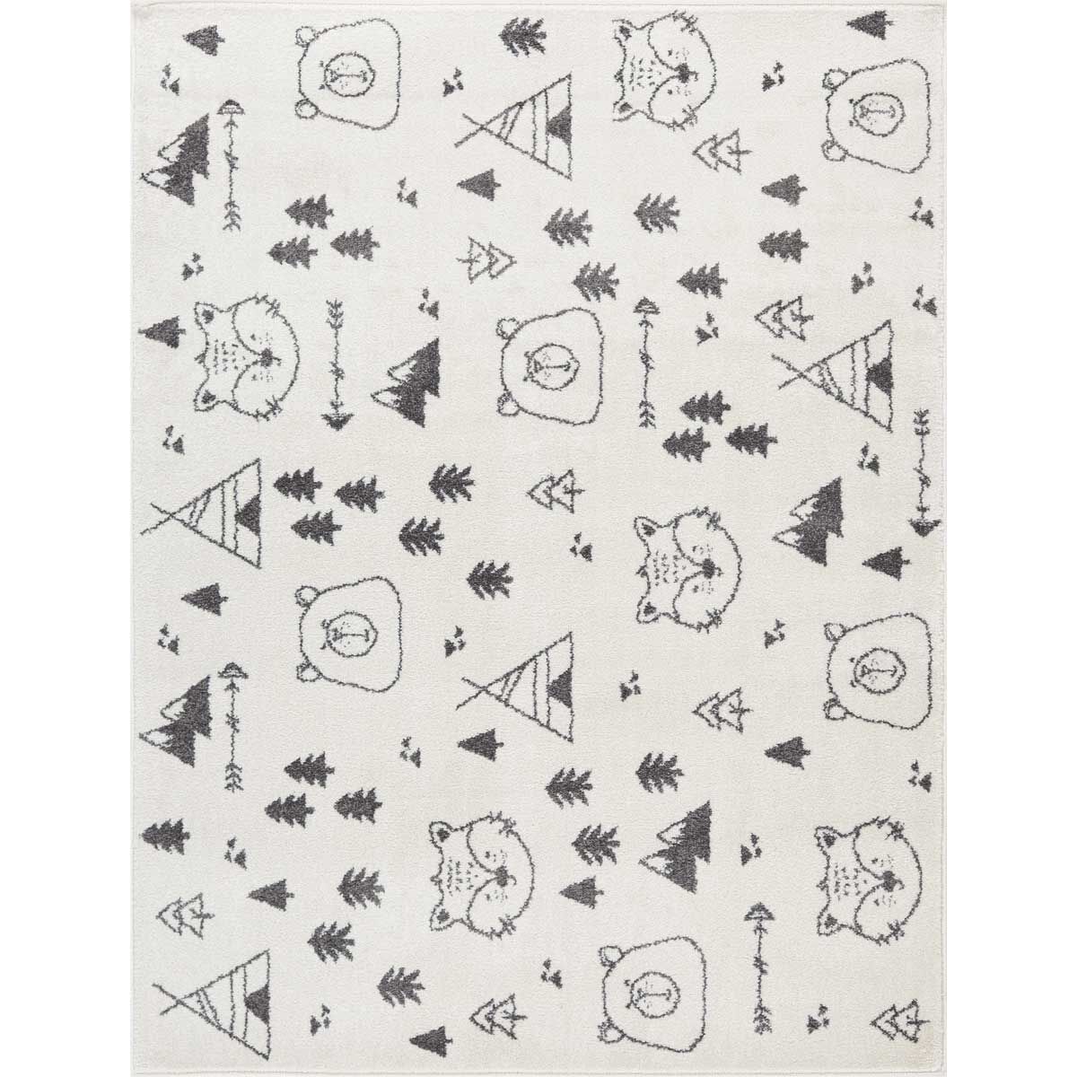 Tapete GIO bosque cinza 80x150cm