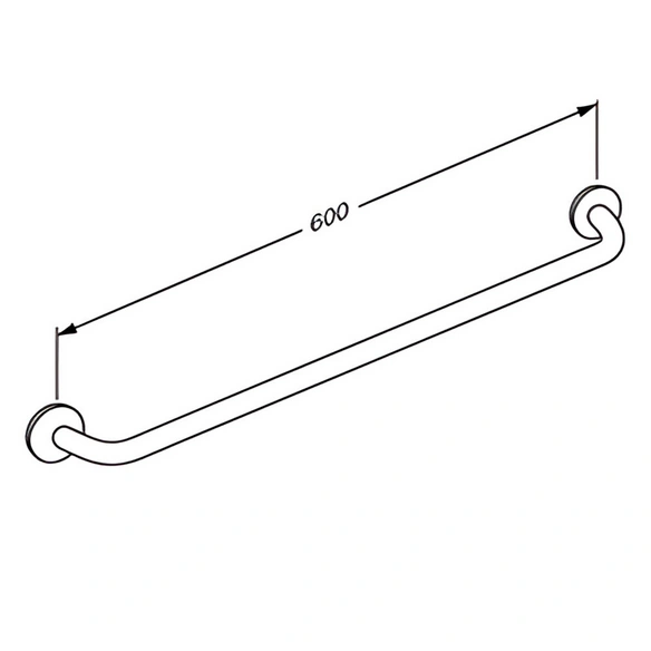 Haltegriff »PLUS«, Länge: 60 cm, anthrazit