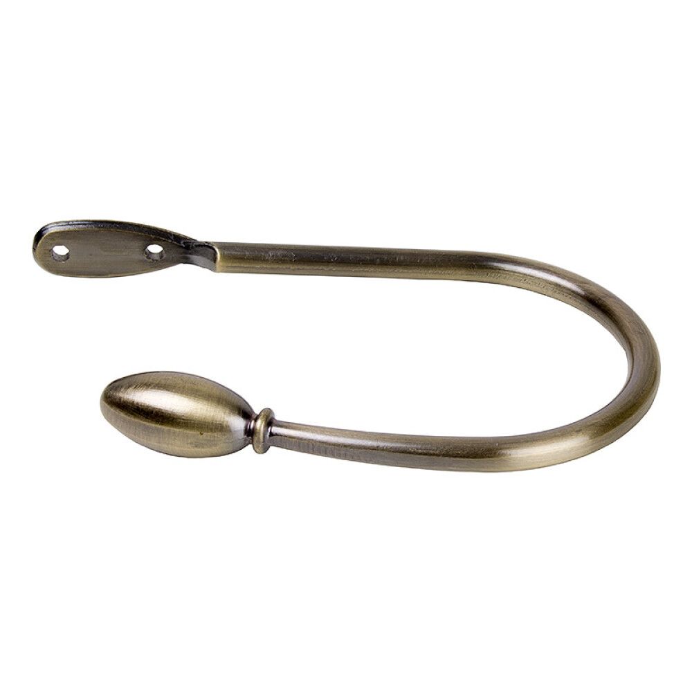 GARDINHOLDER KIRSCH DROPS ANTIKKMESSING 2STK