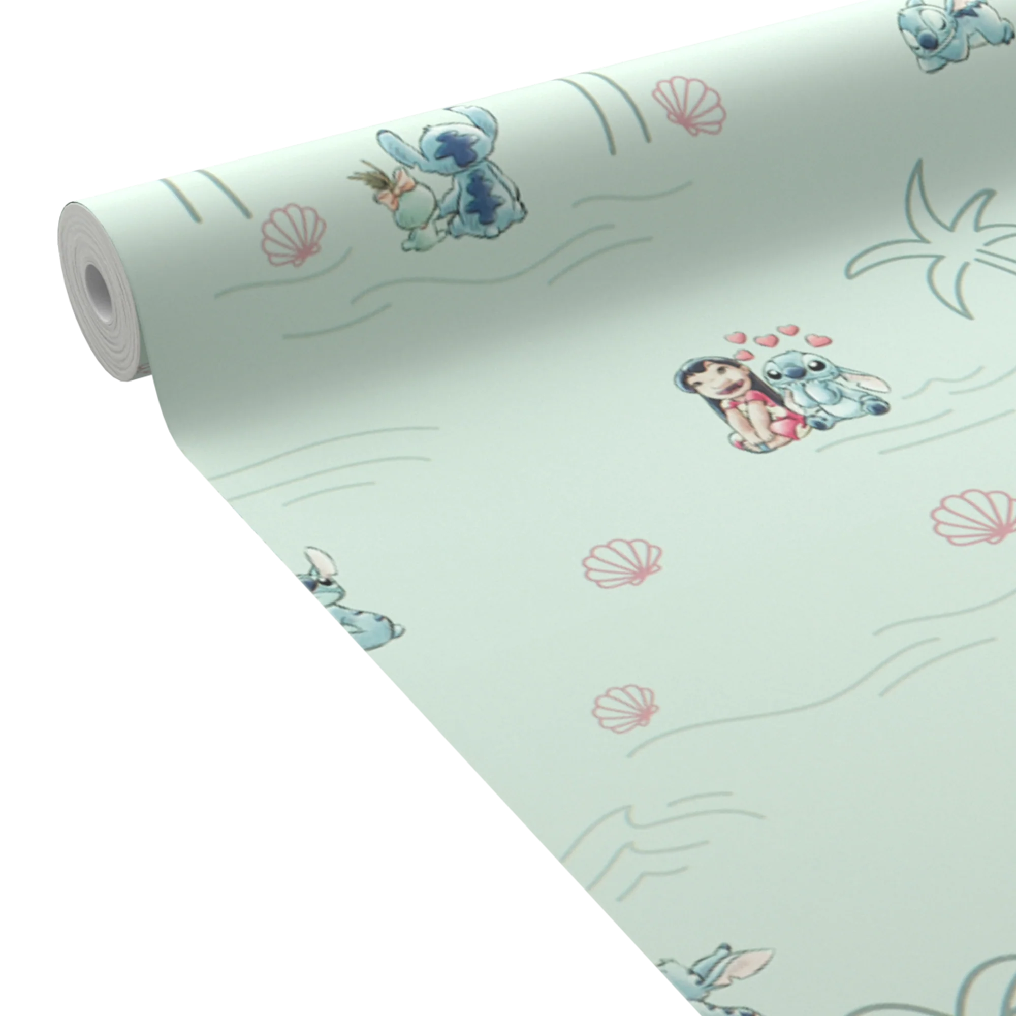 Disney Papier peint intissé LILO&STITCH coloris bleu aqua