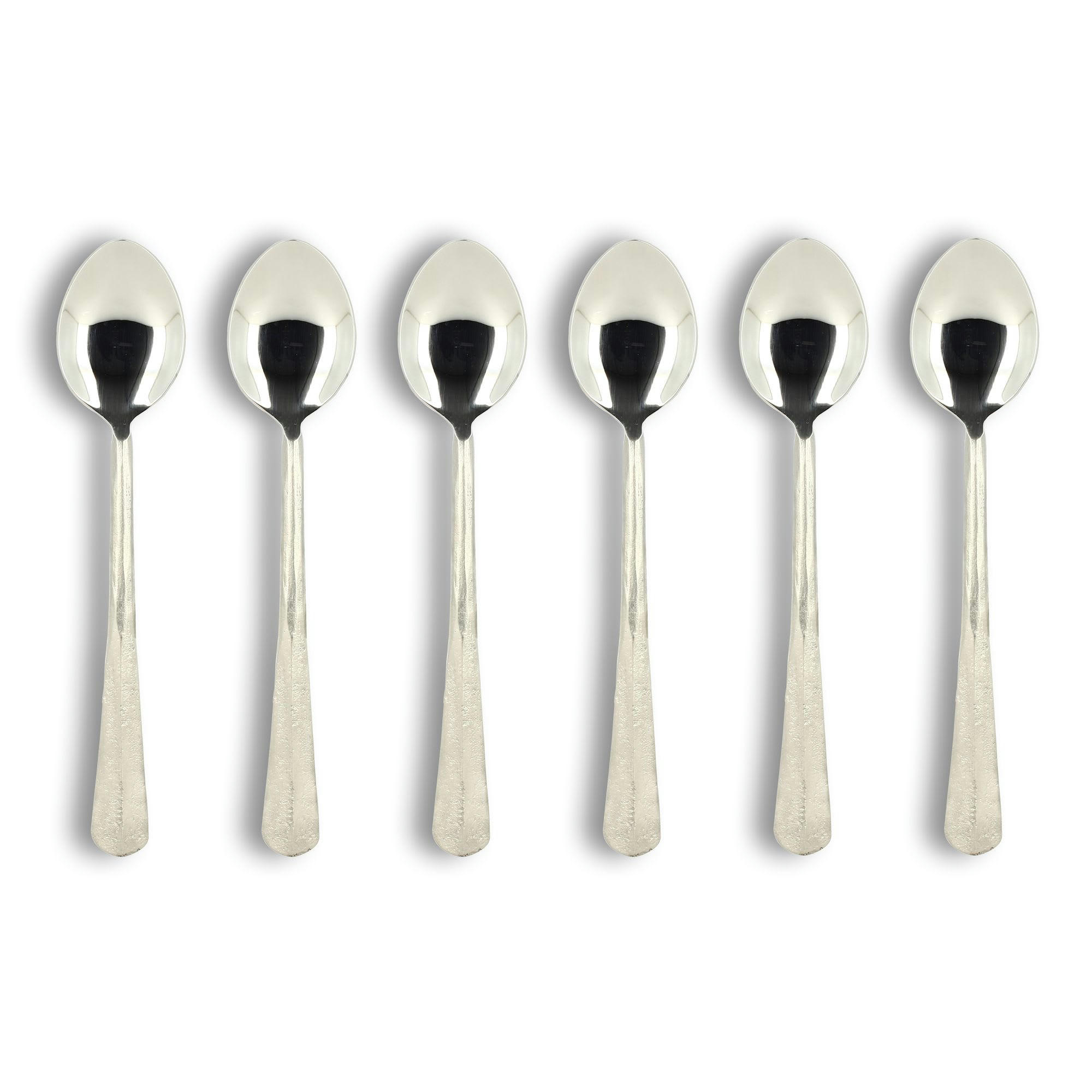 AITO - Lot de 6 cuillères de table en acier inoxydable