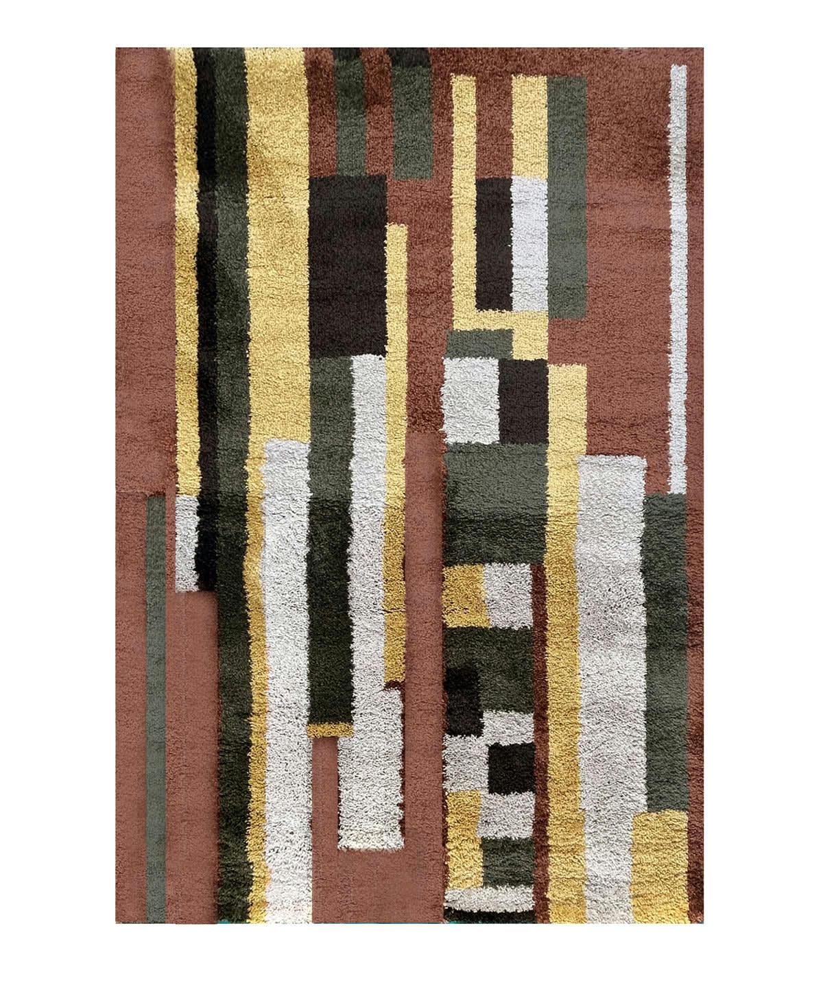 CARTHAGE - Tapis rayé contemporain multicolore 160x230, OEKO-TEX®