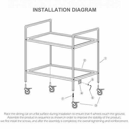 SOGA 3 Tier Stainless Steel Kitchen Dinning Food Cart Trolley Utility Round 86x54x94cm Large