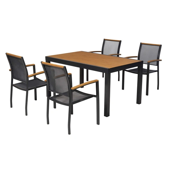 Gartenmöbel-Diningset »Itanos«, 5 tlg., 4 Sitzplätze, Aluminium