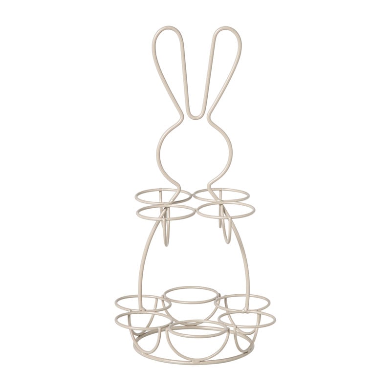 Eieren etagere haas - wit - &Oslash;17x31 cm