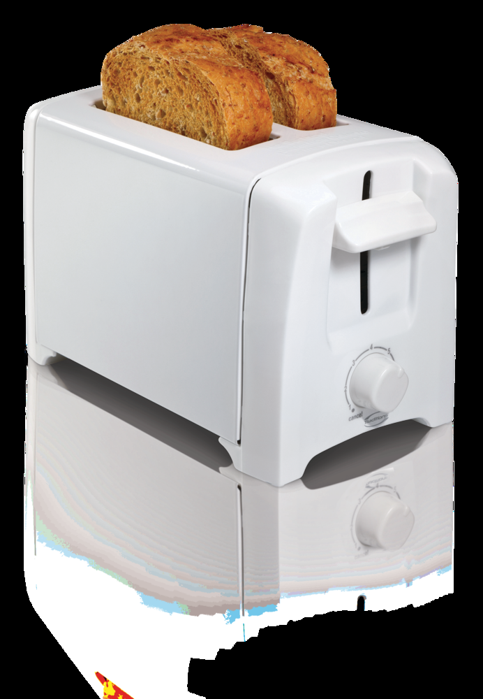 Simplicité Toaster w/ 7 Settings, White, 2-Slices
