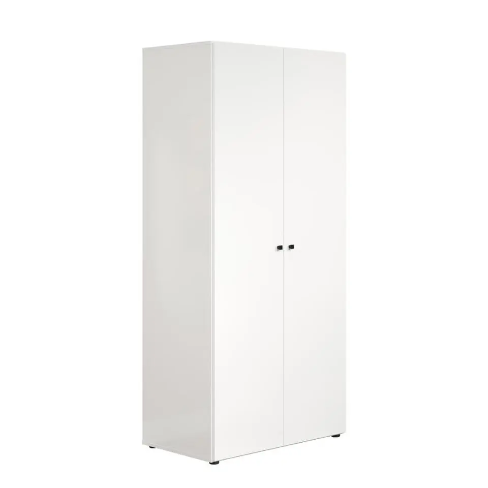 Hioshop Basics kledingkast 2 deuren wit