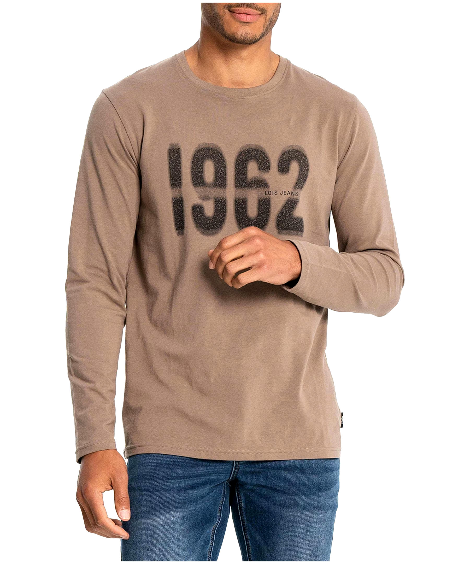Lois Men's Arthur Long Sleeve Graphic T-Shirt