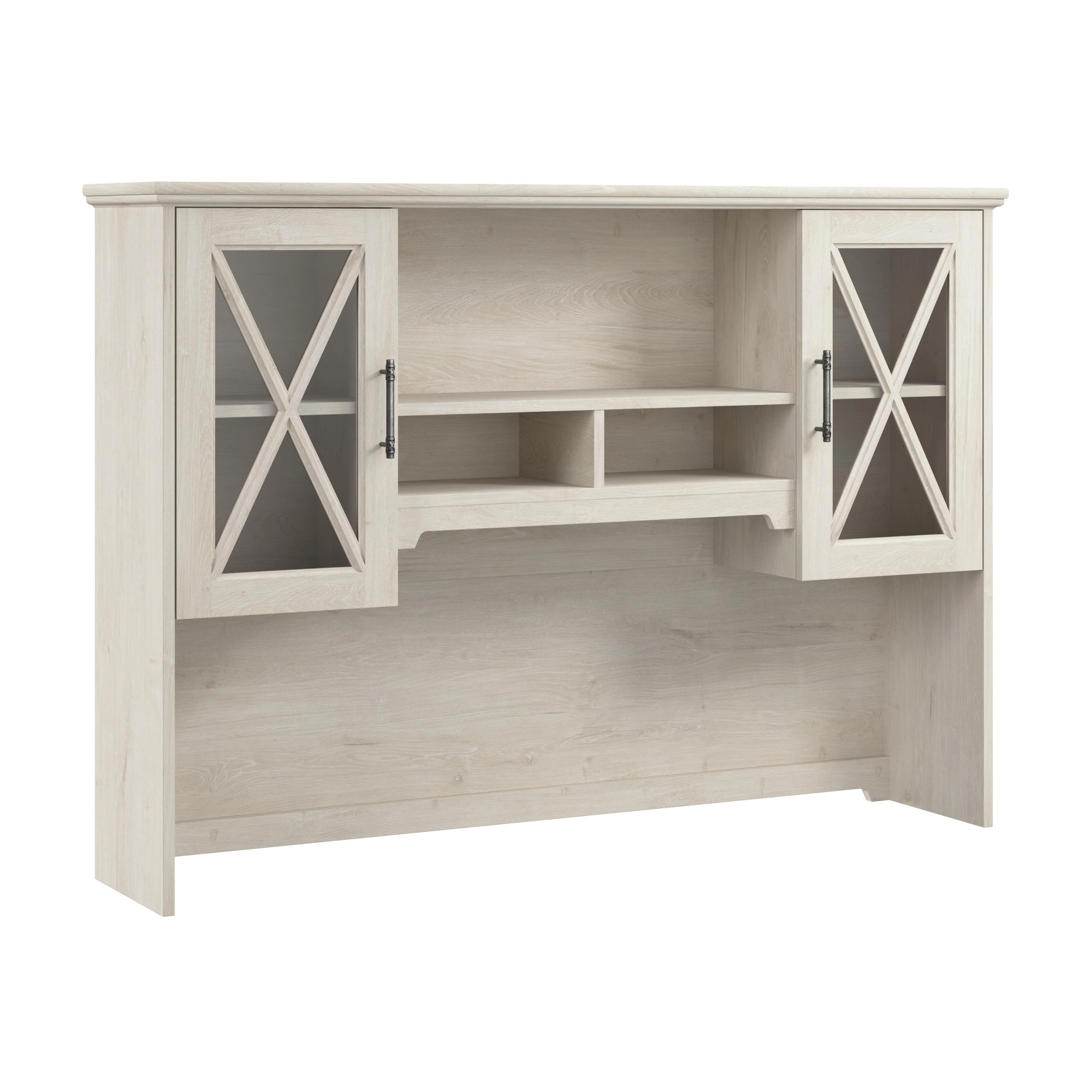 Lennox 60W Farmhouse Hutch for Desk and Buffet by Bush Furniture
