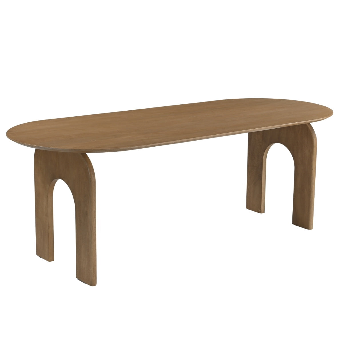 DÉJA Living Eettafel Vantaa - Ovaal Naturel Hout - 220x90x76cm