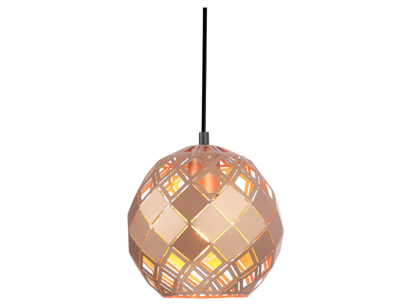 Lampa wisząca Paulela 20 cm stalowa złota