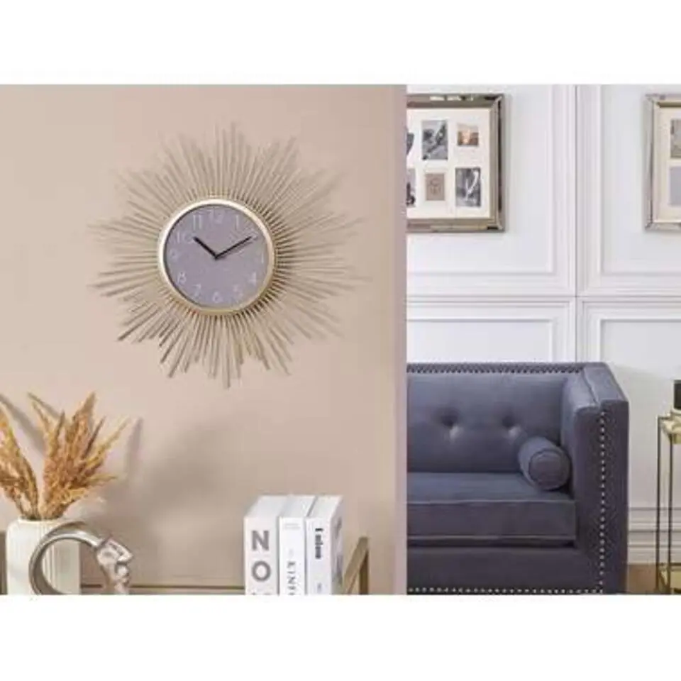 SOLURA - Wandklok - Goud - IJzer