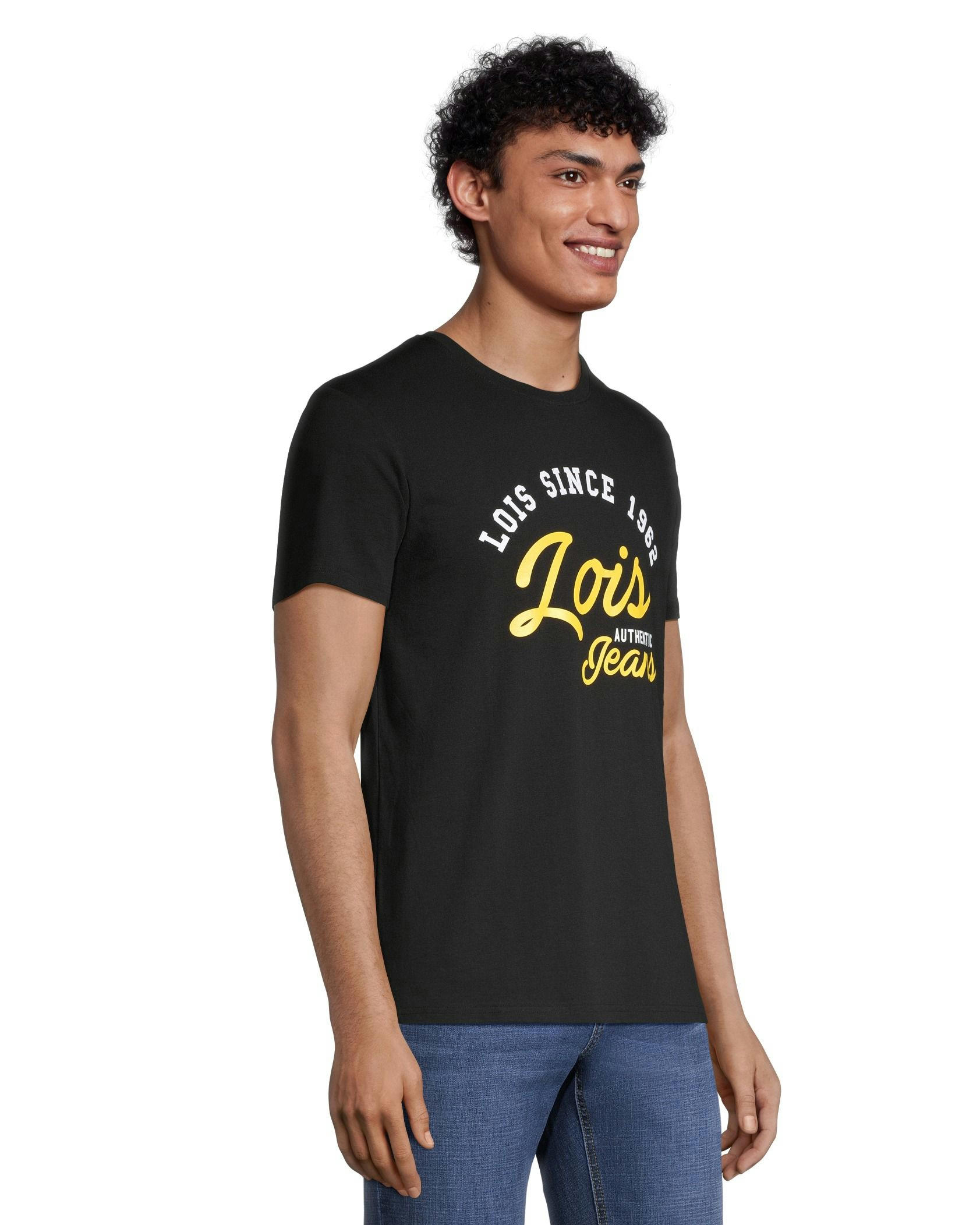 Lois Men's Dean Yellow Graphic T Shirt