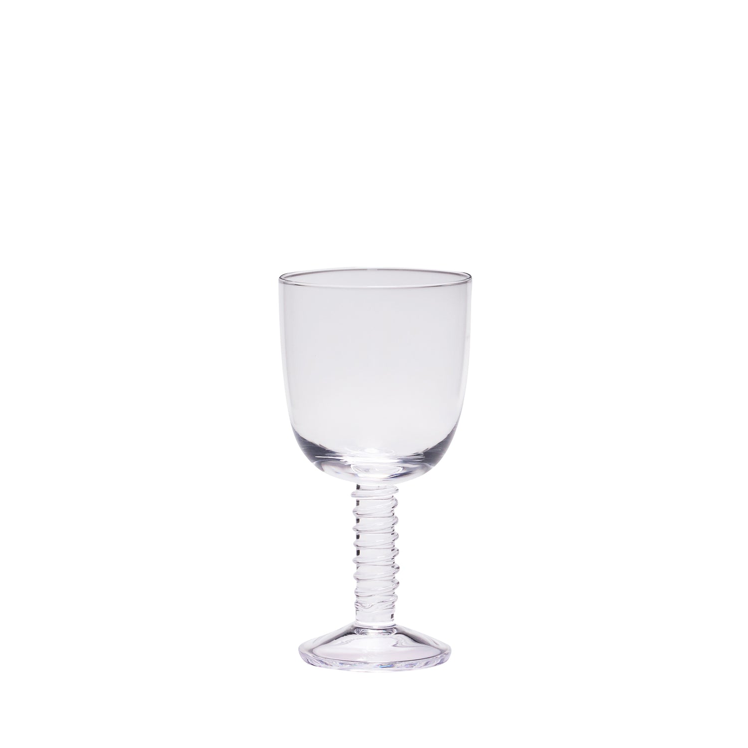 Hübsch witte wijnglas Clink - kristal - ø8xh15cm