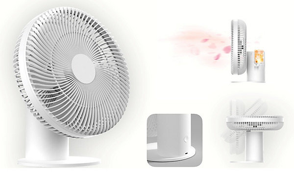 Heallux ventilateur de table sans fils rechargeable