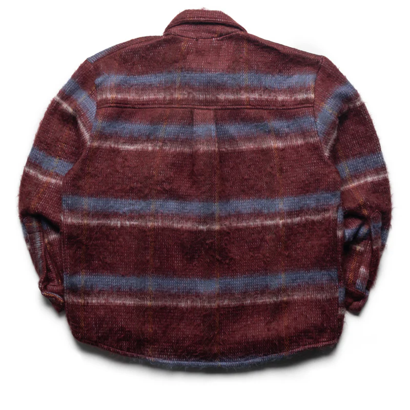 Fucking Awesome Color Wash Oversized Flannel - Maroon
