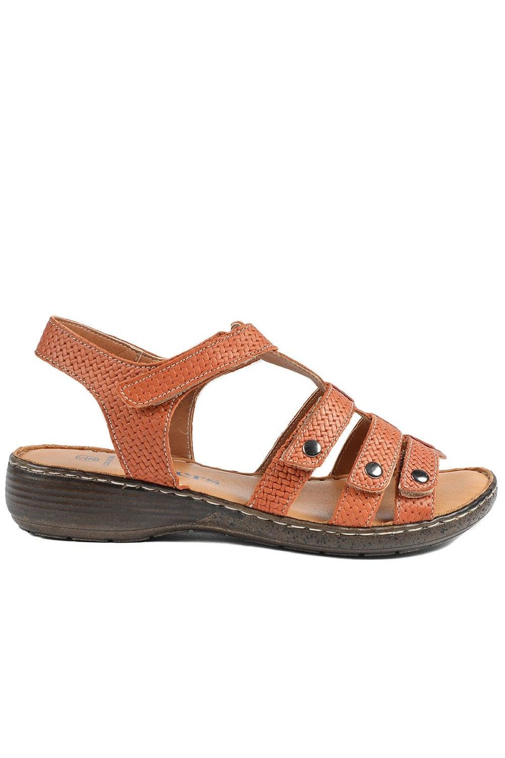 Pavers Premium Leather Touch Fastening Sandals