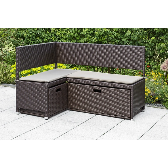 Unterschiebbox, BxHxT: 95 x 40 x 49 cm, braun