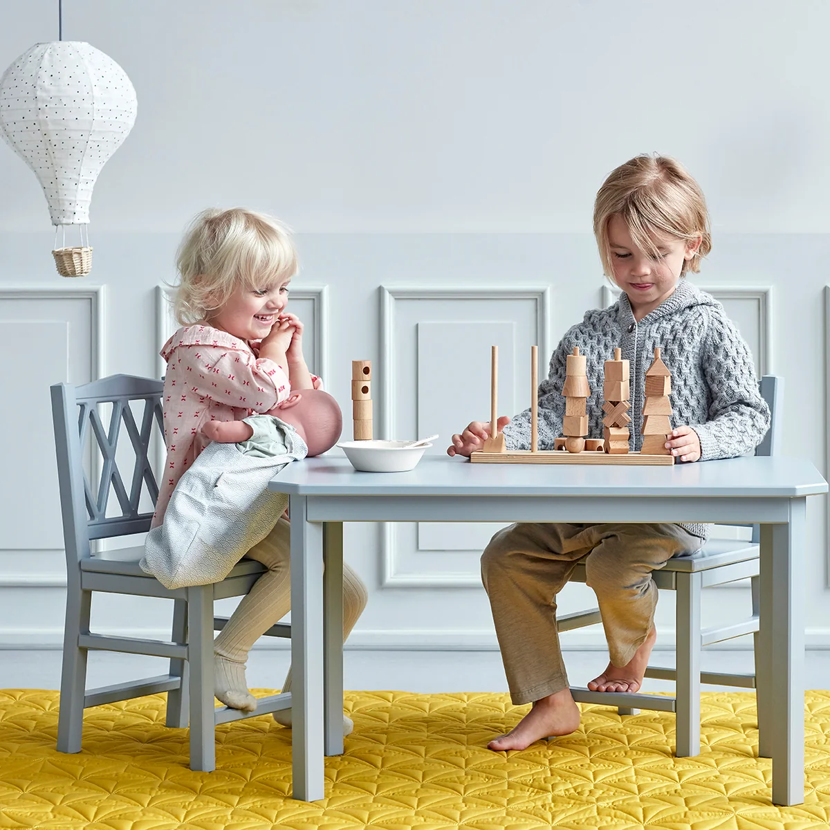 Cam Cam Copenhagen - Harlequin Kindertisch, weiß