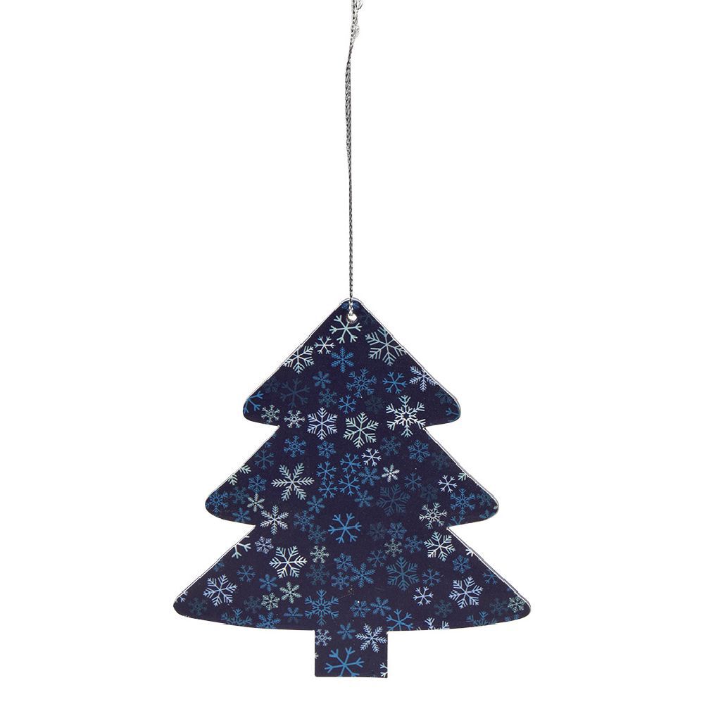 Décoration de No&euml;l en bois à suspendre L10x10 cm