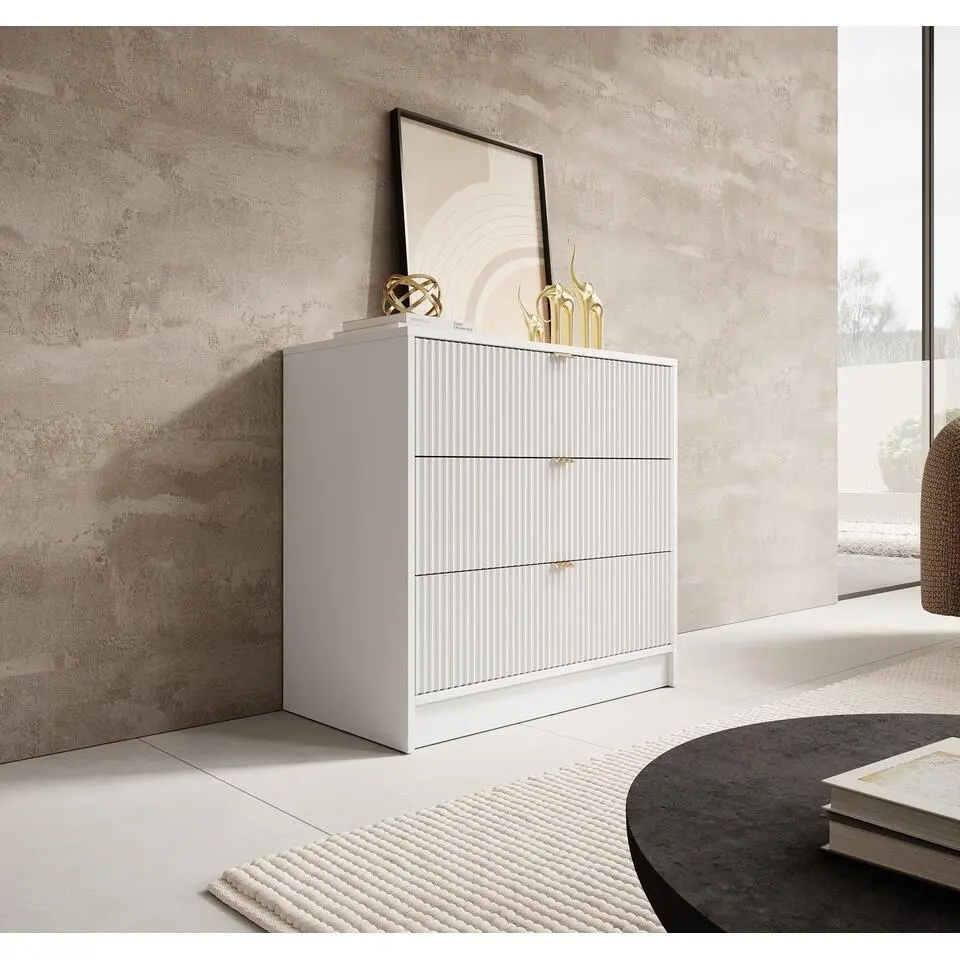 Meubella - Ladekast Tavares - Wit - 80 cm