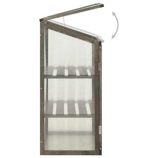 NNEVL Greenhouse 60x45x100 cm Firwood