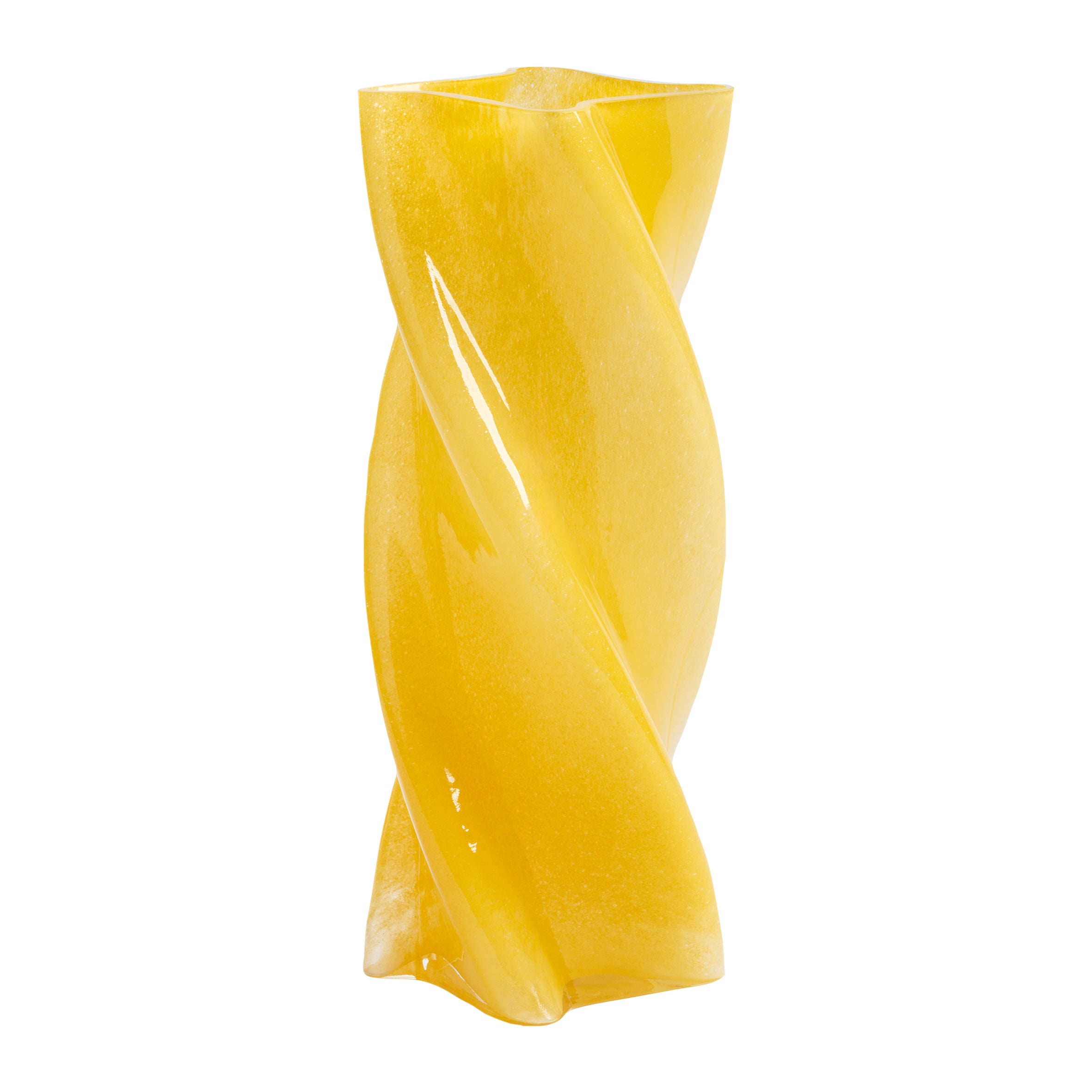 &klevering Marshmallow Opaque Vaas H 30 x Ø 12 cm - Geel