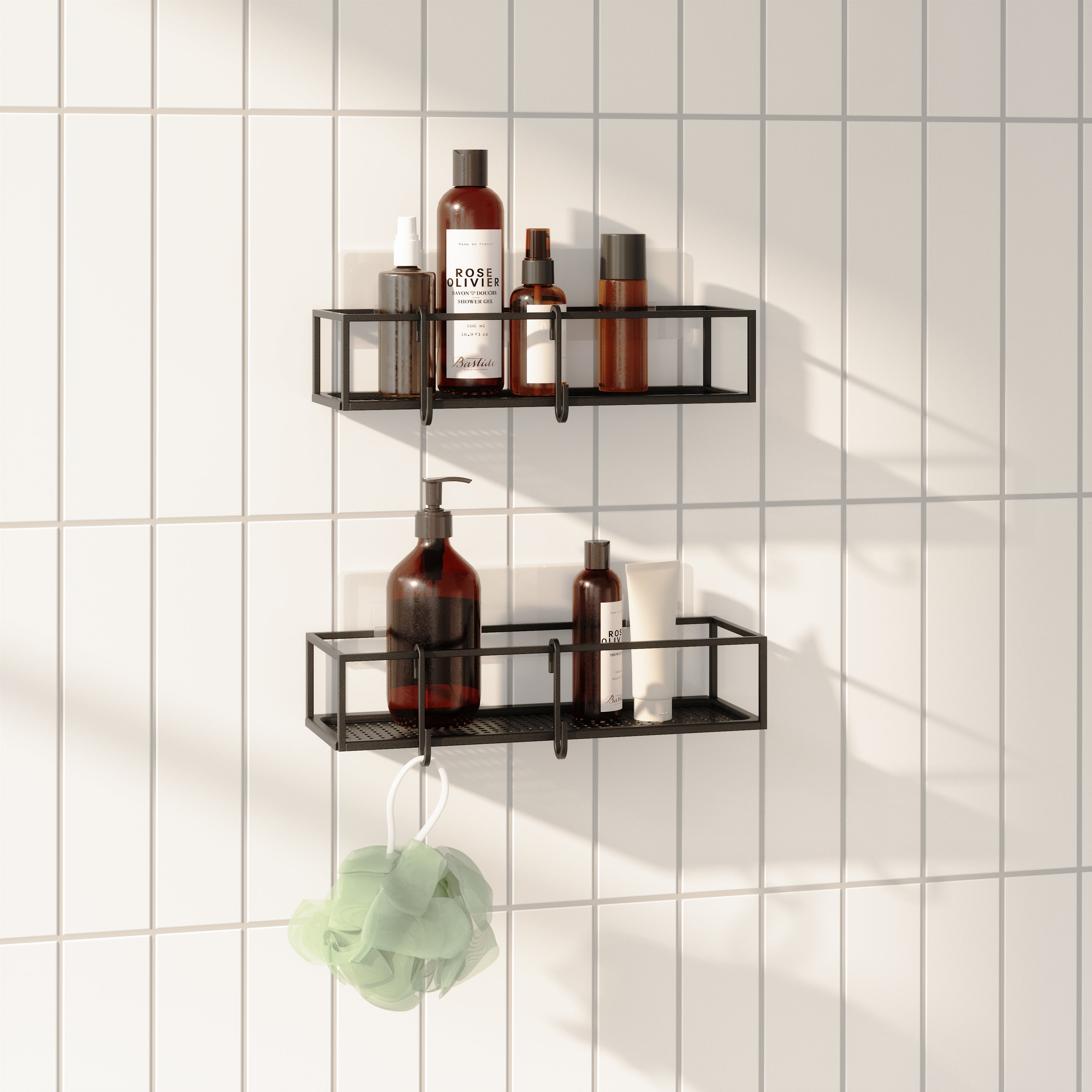 Umbra Cubiko Doucherek Set van 2 - Zwart