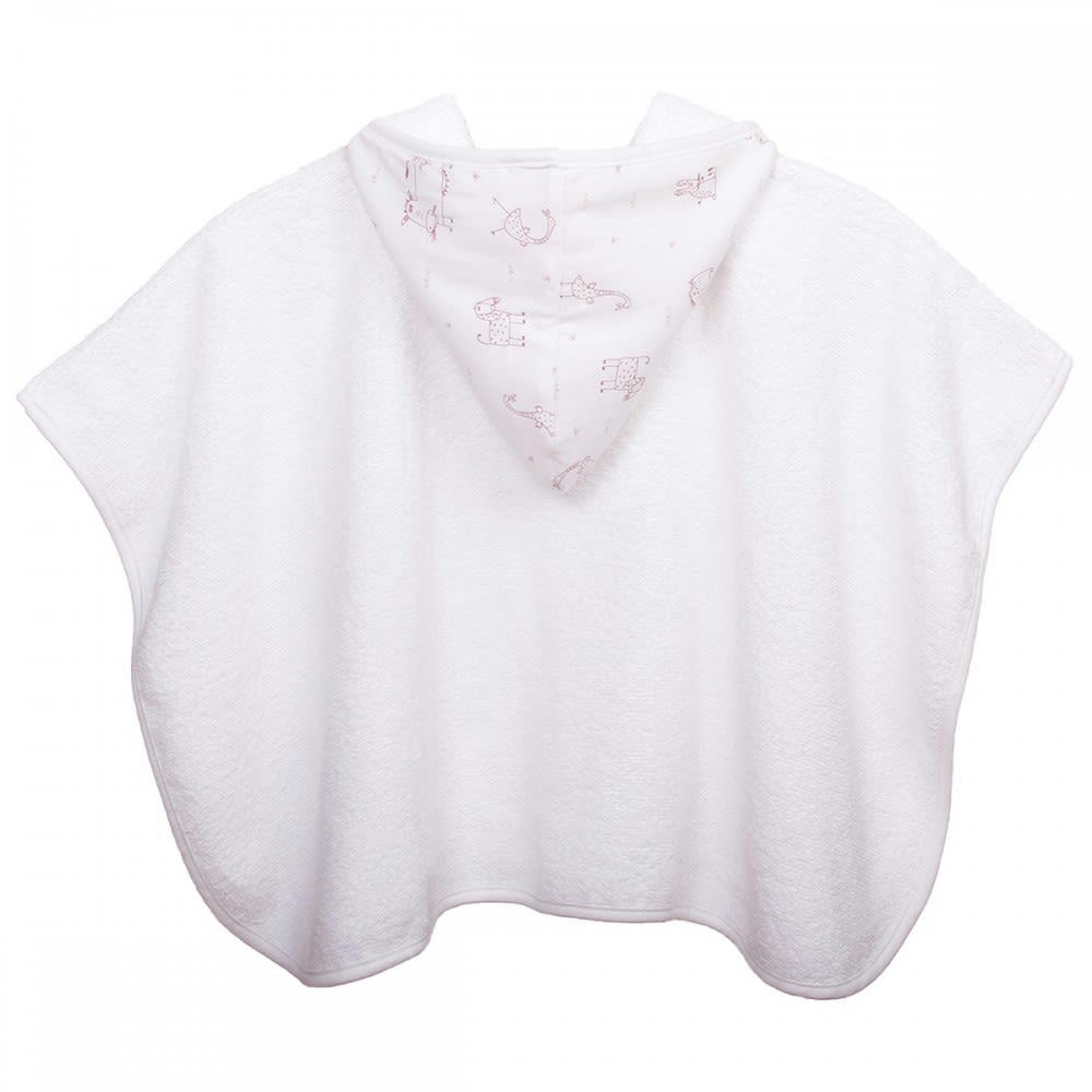 ANIMAUX ROSE - Poncho de bain 0-2 ans rose