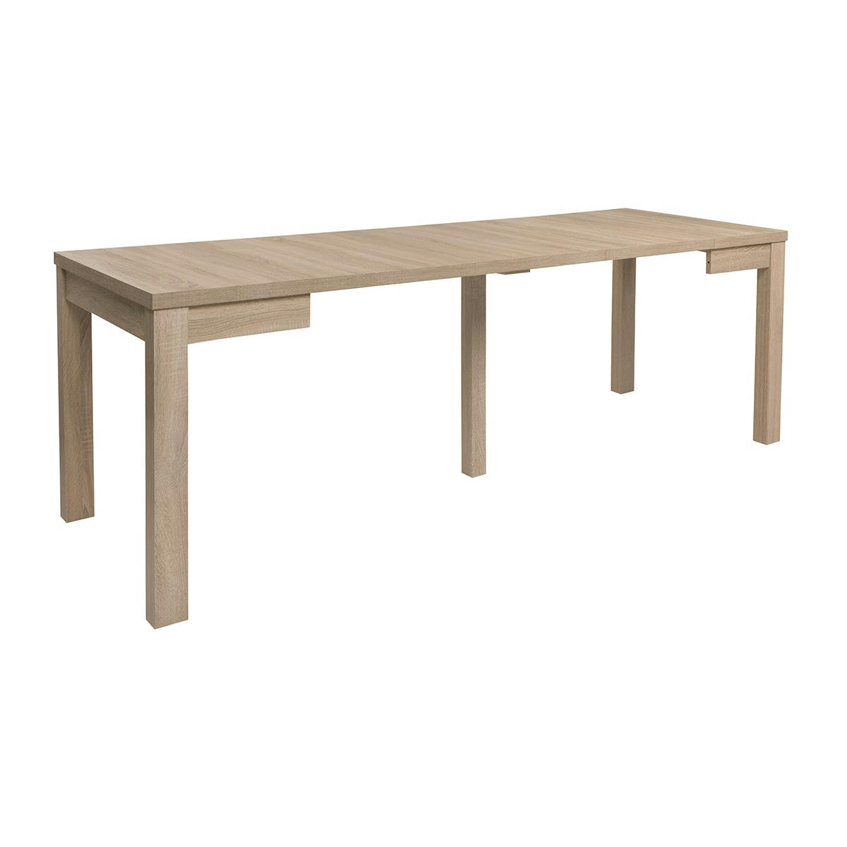 - Table à manger extensible 2 à 8 places stratifiés naturel