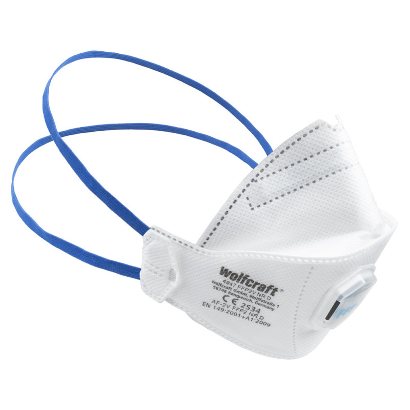 Masque de protection respiratoire FFP2 avec valve 2 pièces WOLFCRAFT