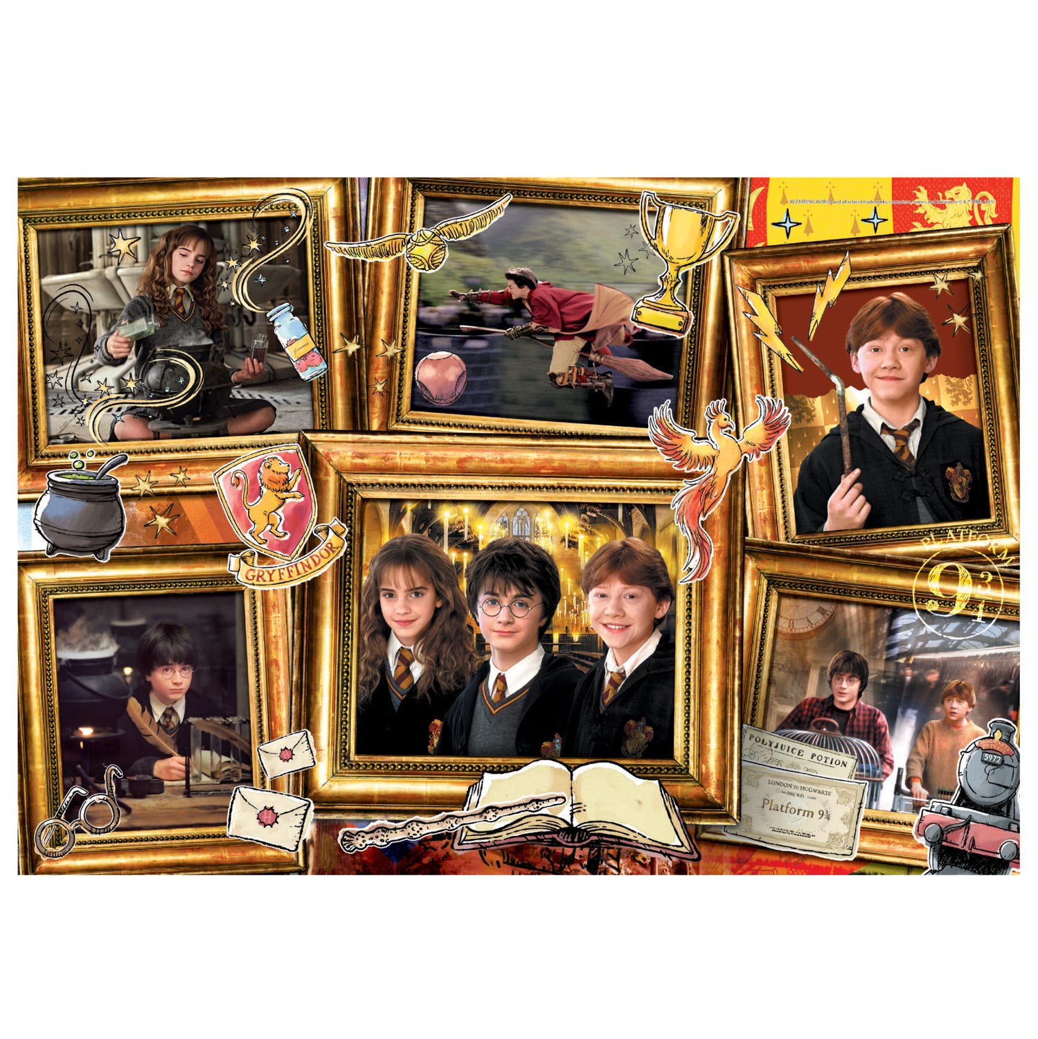 Puzzle Harry Potter quadri 180 pezzi Clementoni