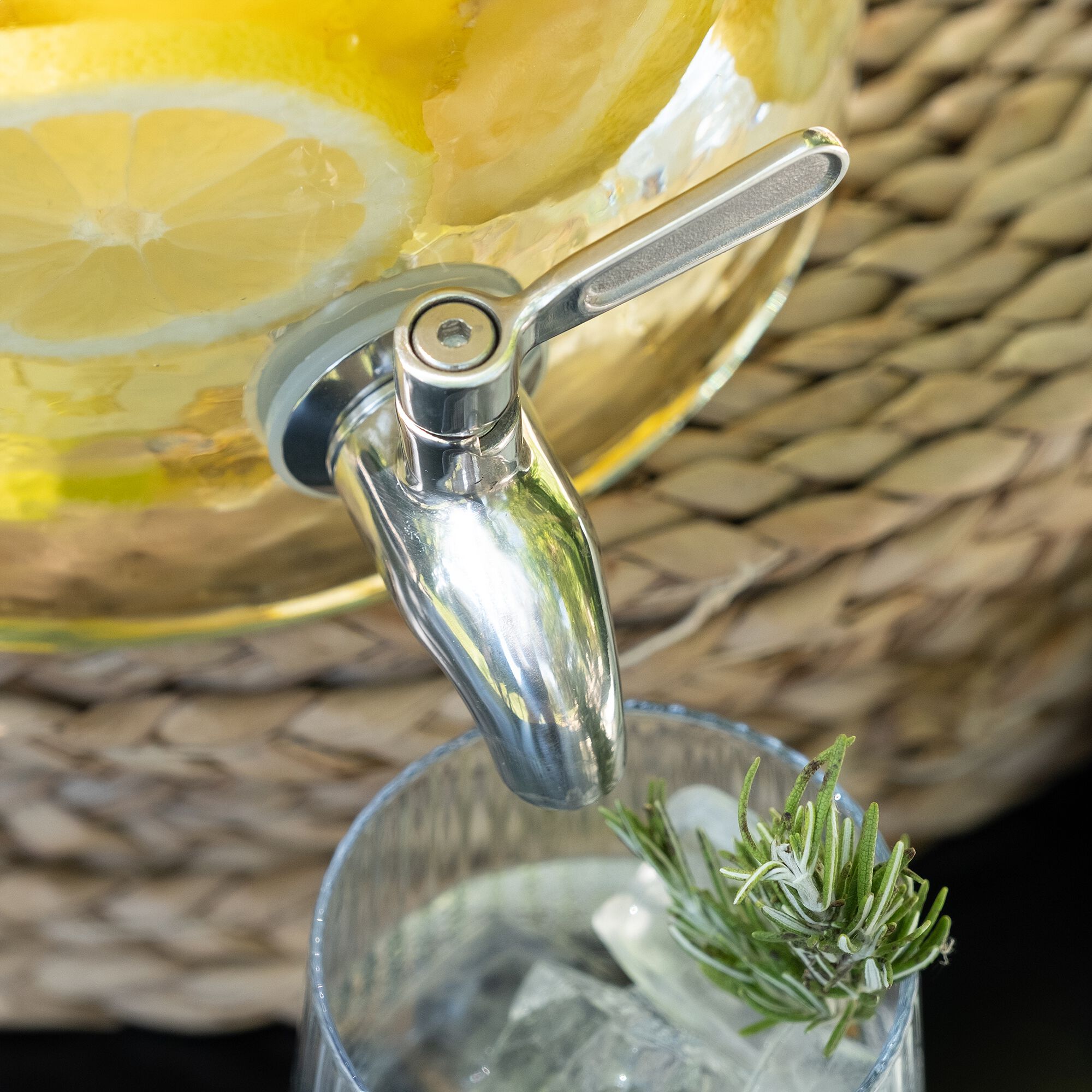 LIMON - Fontaine à boisson en verre 3,5l - transparent