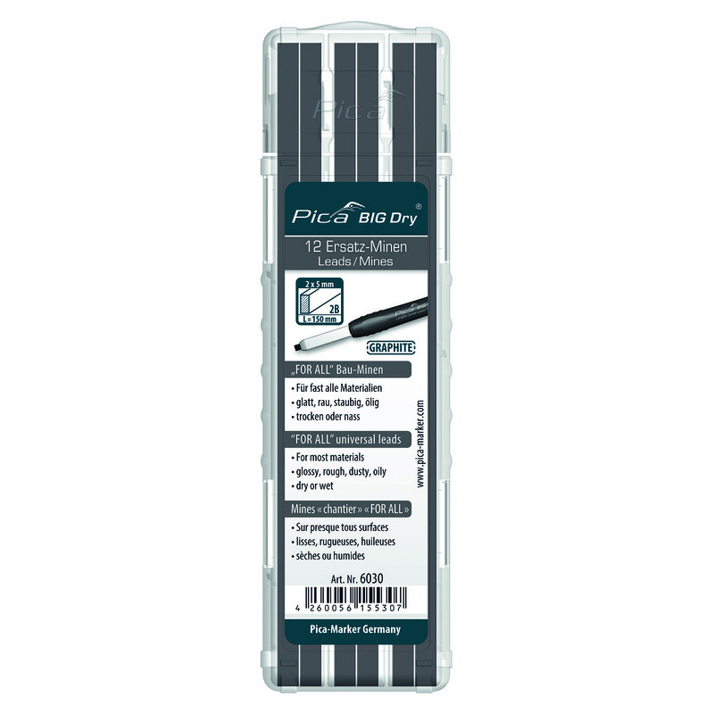 Set de mines Big-Dry ForAll graphite 12 pièces PICA
