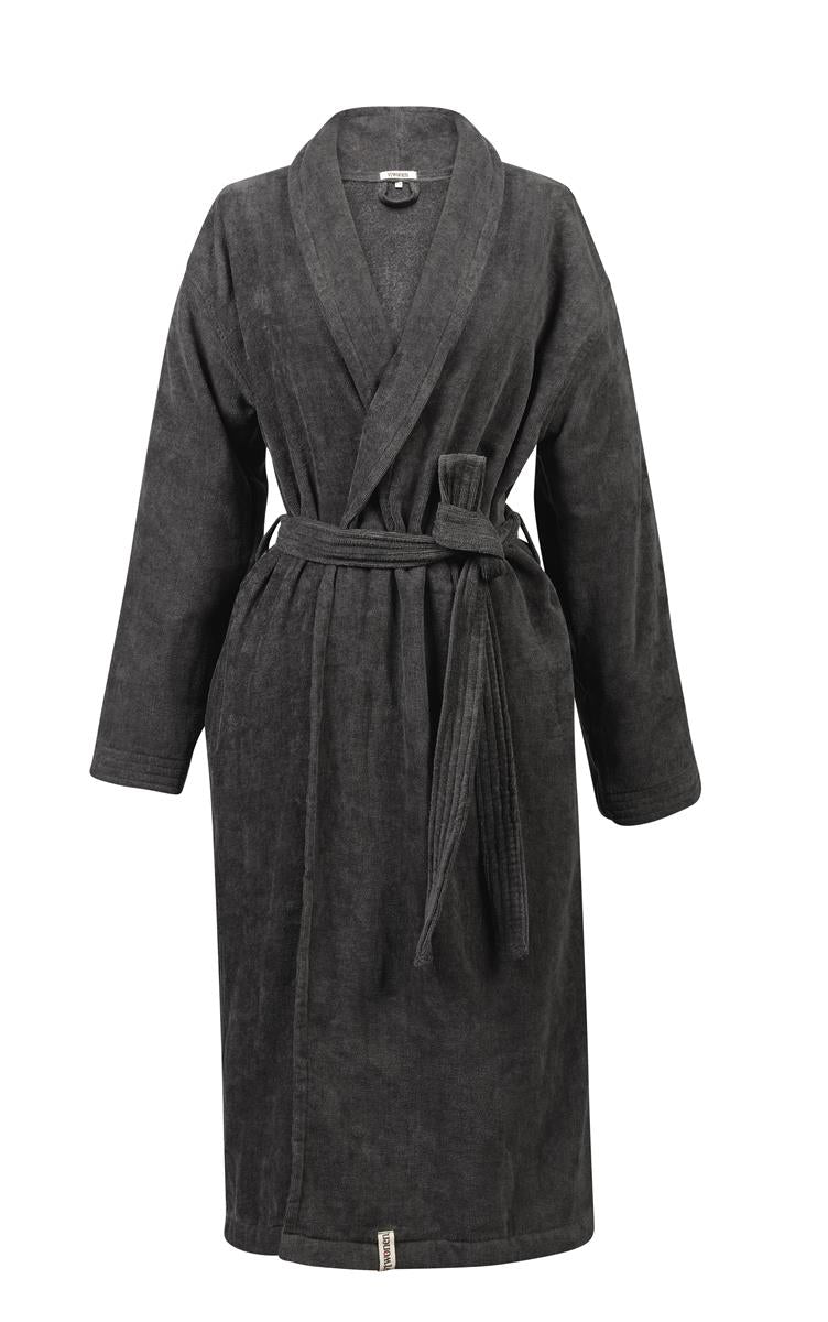 vtwonen badjas Soft Embrace - L/xL - antraciet