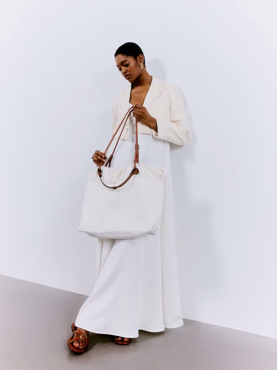 Shopper Bag With Fringes