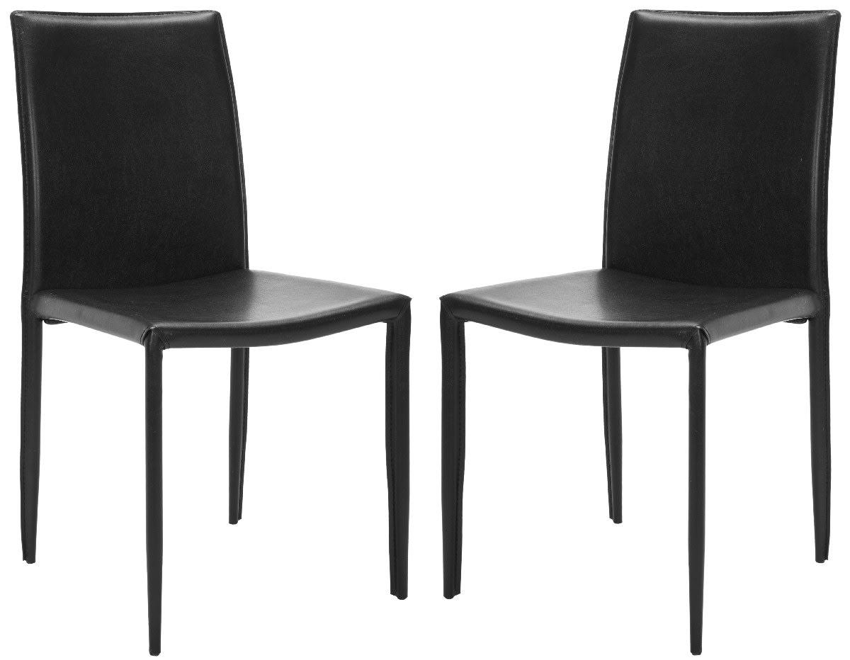 BEATRIX - Chaises de salle à manger Fer&contreplaqué en Noir, 60 X 50 X 90 cm