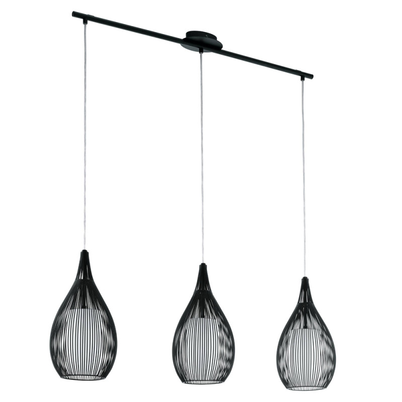 Suspension Razoni noire et blanche E27 3 x 60 W EGLO