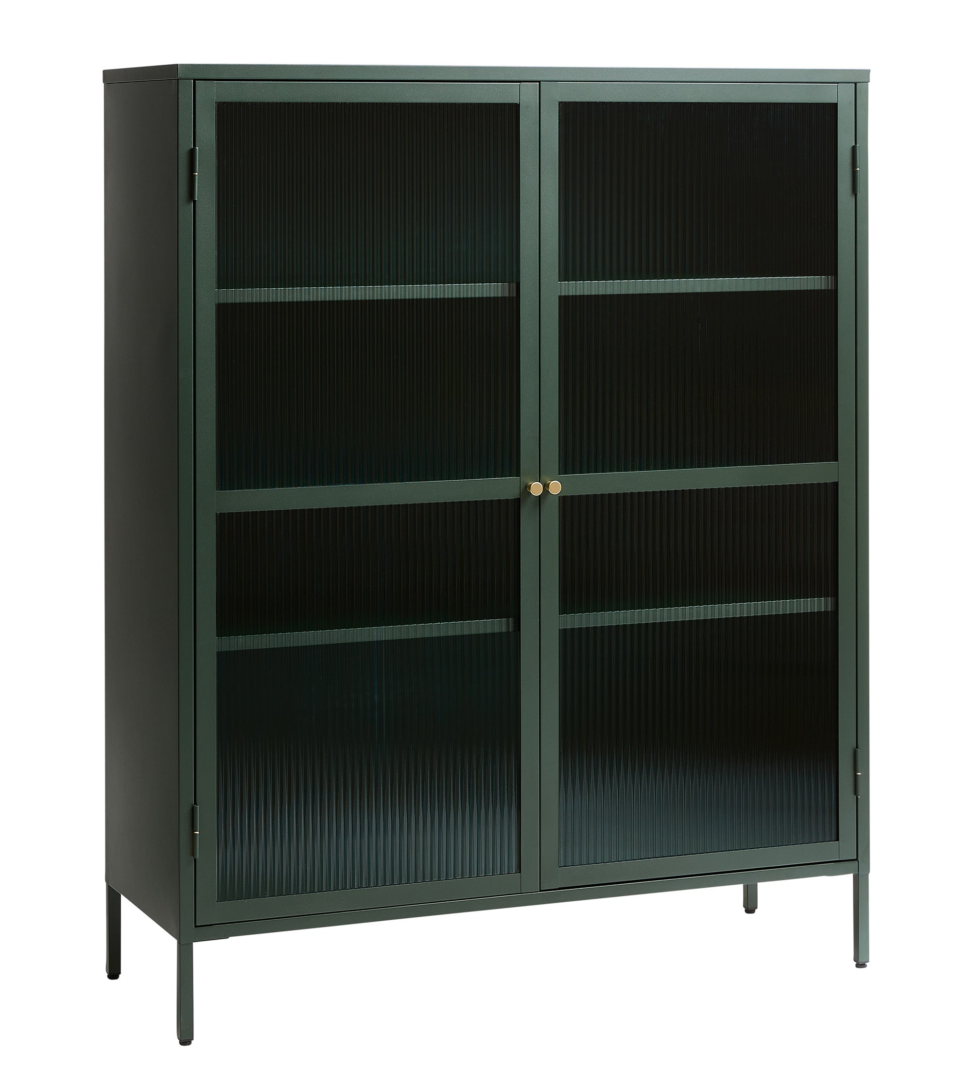Rebellenclub Vitrinekast Omeo - 140 x 111 cm - Groen