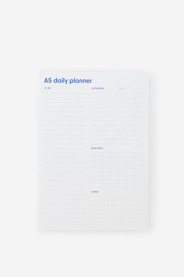 A5 Daily Notepad Planner