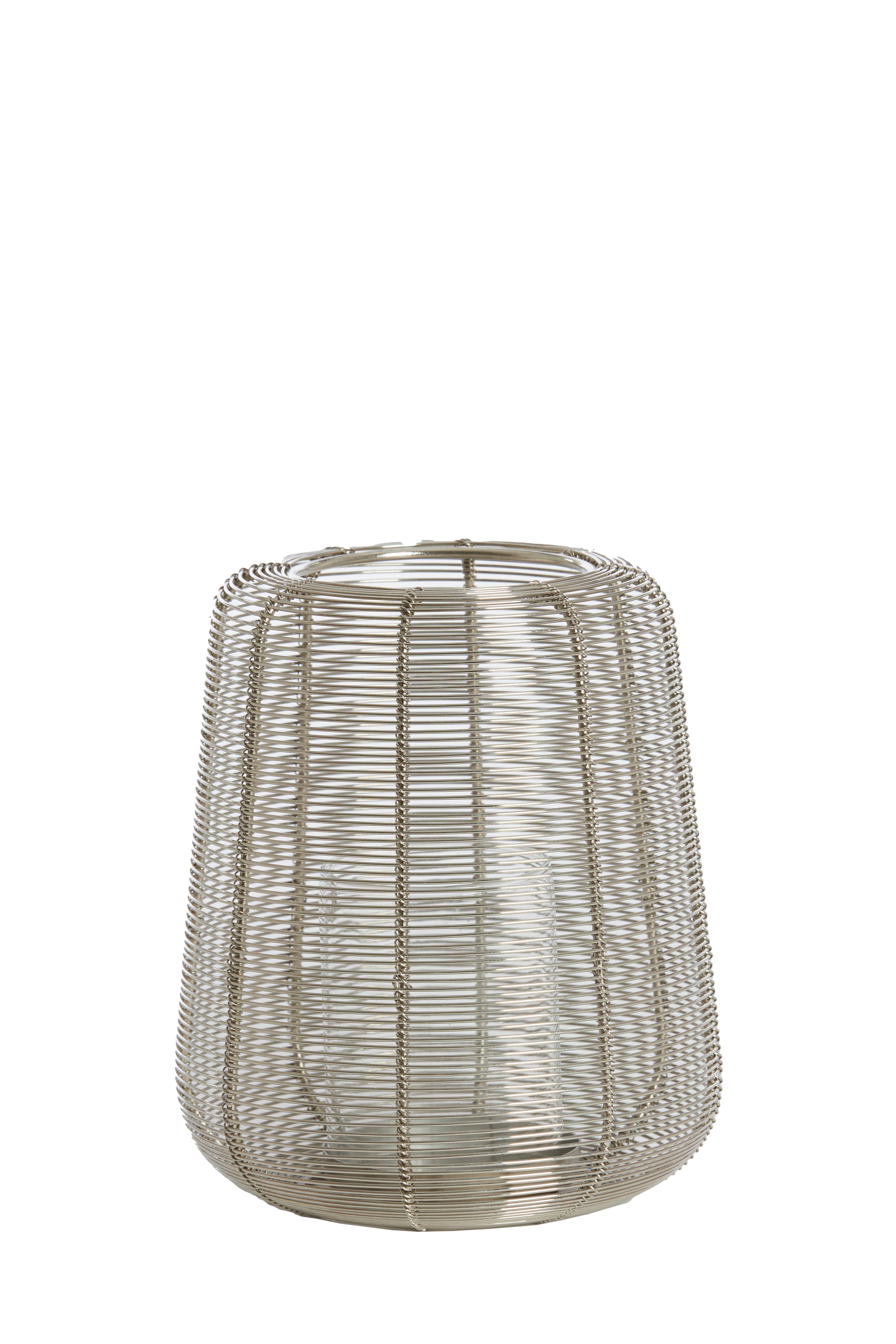 Light & Living windlicht ADETA - Ø18x21cm - zilver