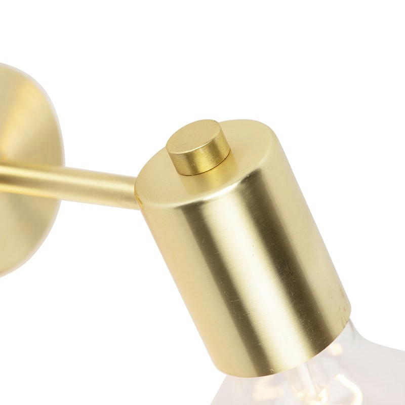 FACIL - Applique murale en acier doré/laiton