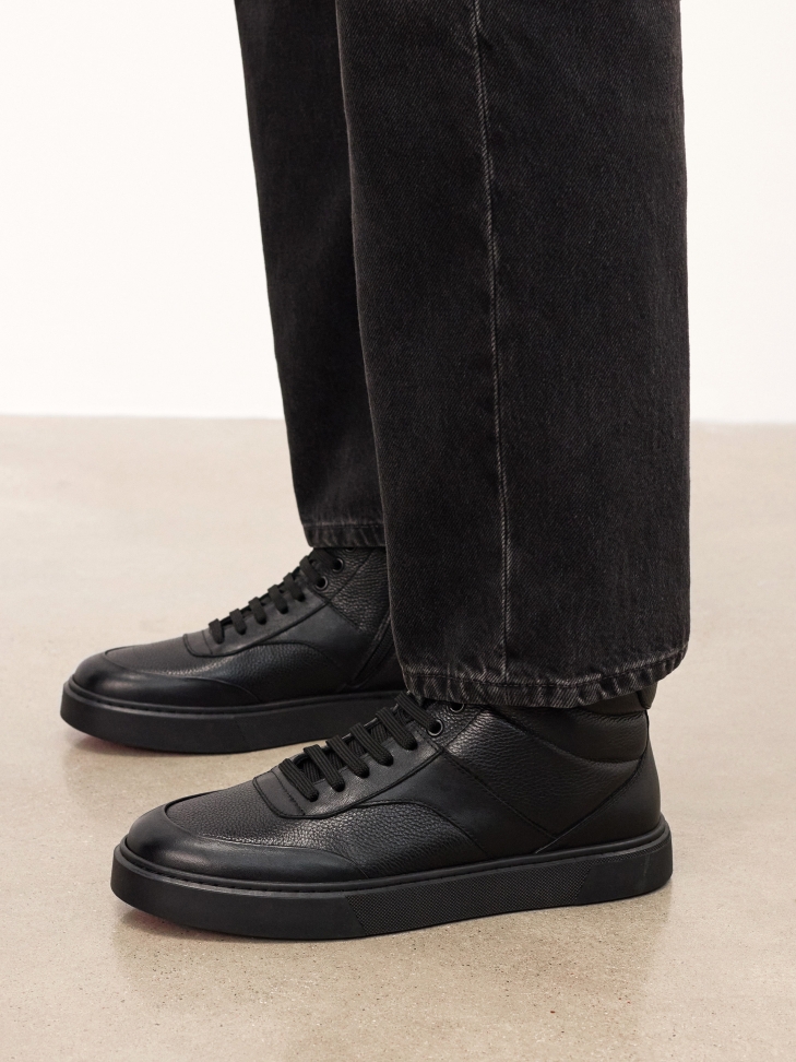 Black sneakers with high upper