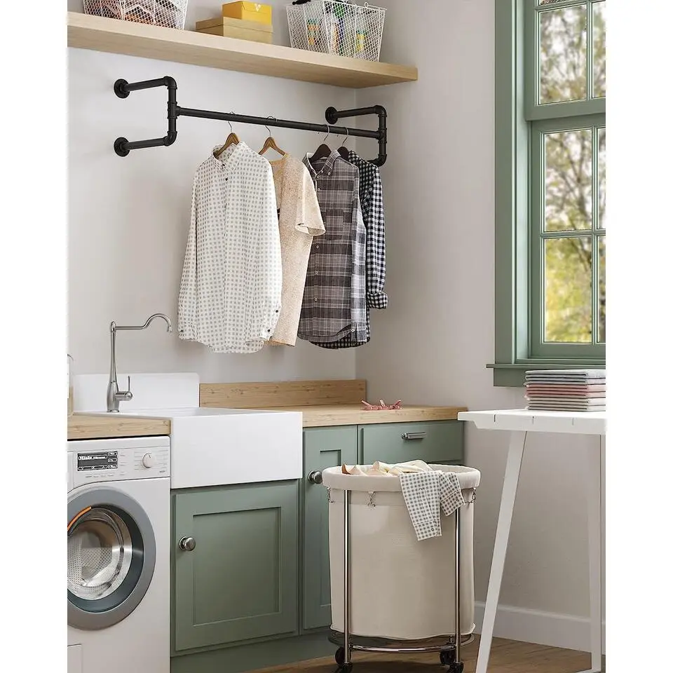 Parya Home Kapstok Garderoberekken - Set van 2 - Zwart