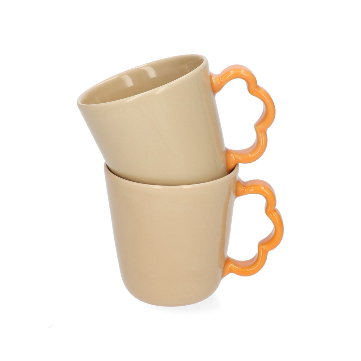 Return to Sender Mok Bloem met Handvat - Zand - Set van 2