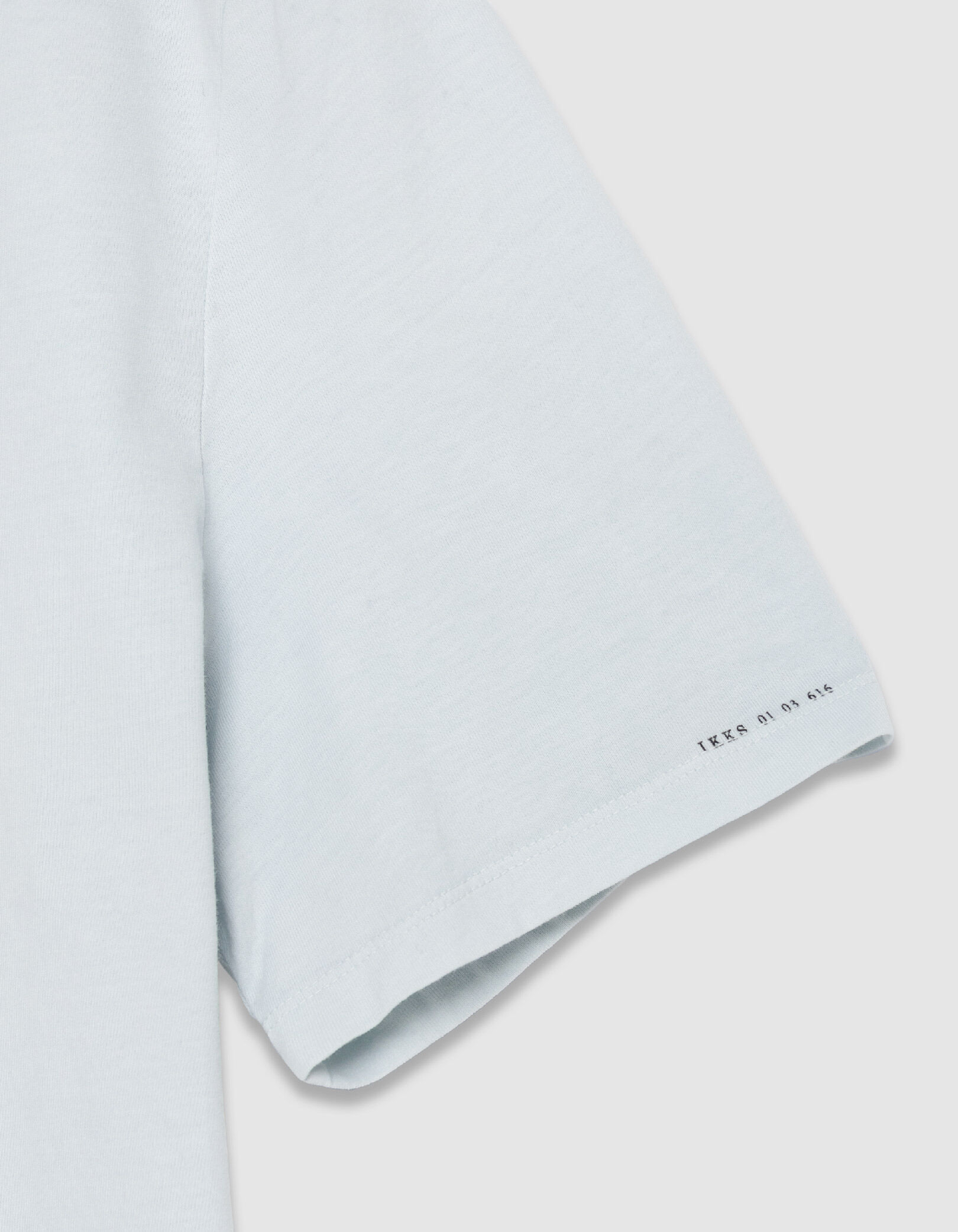 T-shirt col rond bleu ciel coton bio Homme